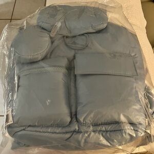 NWT Wildfox Puffy Light Blue Backpack